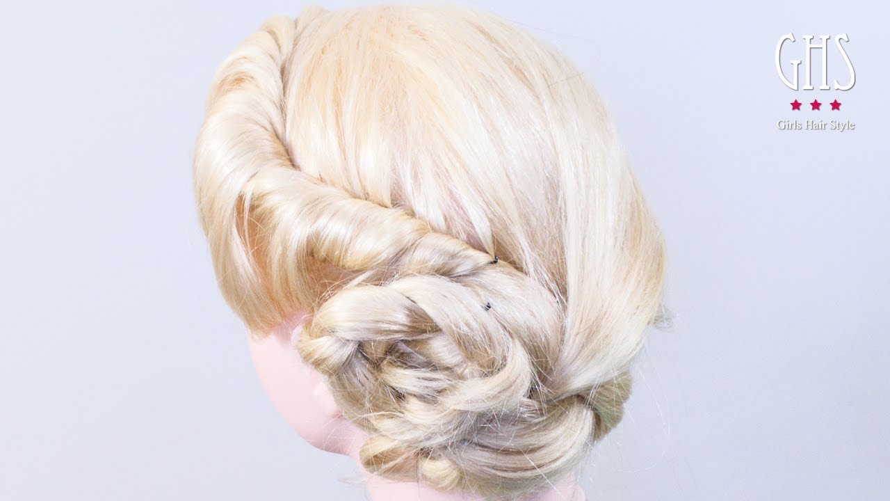 アナと雪の女王 エルサ風ヘアアレンジ Elsa S Hair Tutorial Updo Frozen Youtube