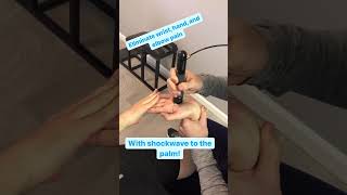 Shockwave Therapy to the Palm for Elbow Pain Relief