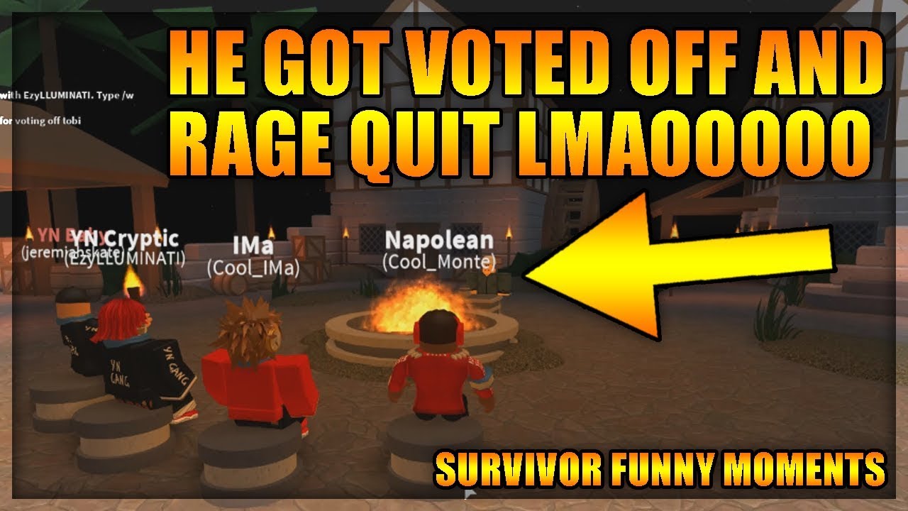 He Rage Quit And Banned Everyone Roblox Survivor Funny Moments Youtube - download new maps i also rage quit roblox knife