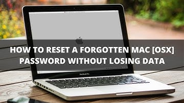 How to Reset a Forgotten Mac [OSX] Password without Losing Data | AppleCare