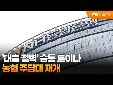 '대출 절벽' 숨통 트이나…농협 주담대 재개 / 연합뉴스TV (YonhapnewsTV)