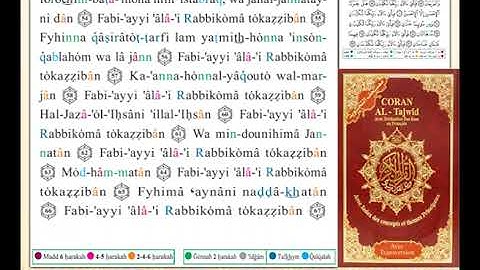 ختمة من مصحف التجويد باللغة الفرنسية الصفحة رقم 533