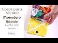 Coser Para Vender Monedero Rápido Hecho Con Retazos