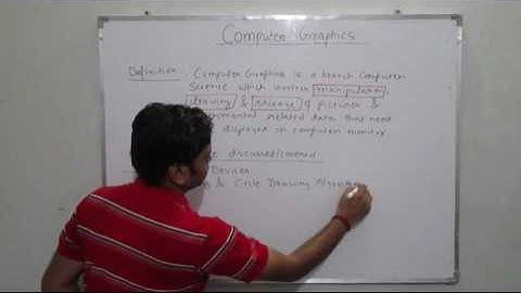Lecture-1 Introduction to Computer Graphics