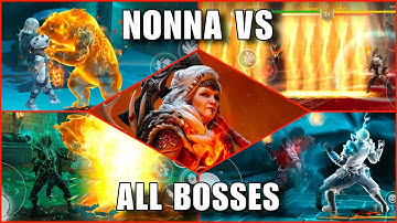 Nonna vs All Legion Bosses 🪓 Story Mode Shadow Fight 4 Arena | Danish OP