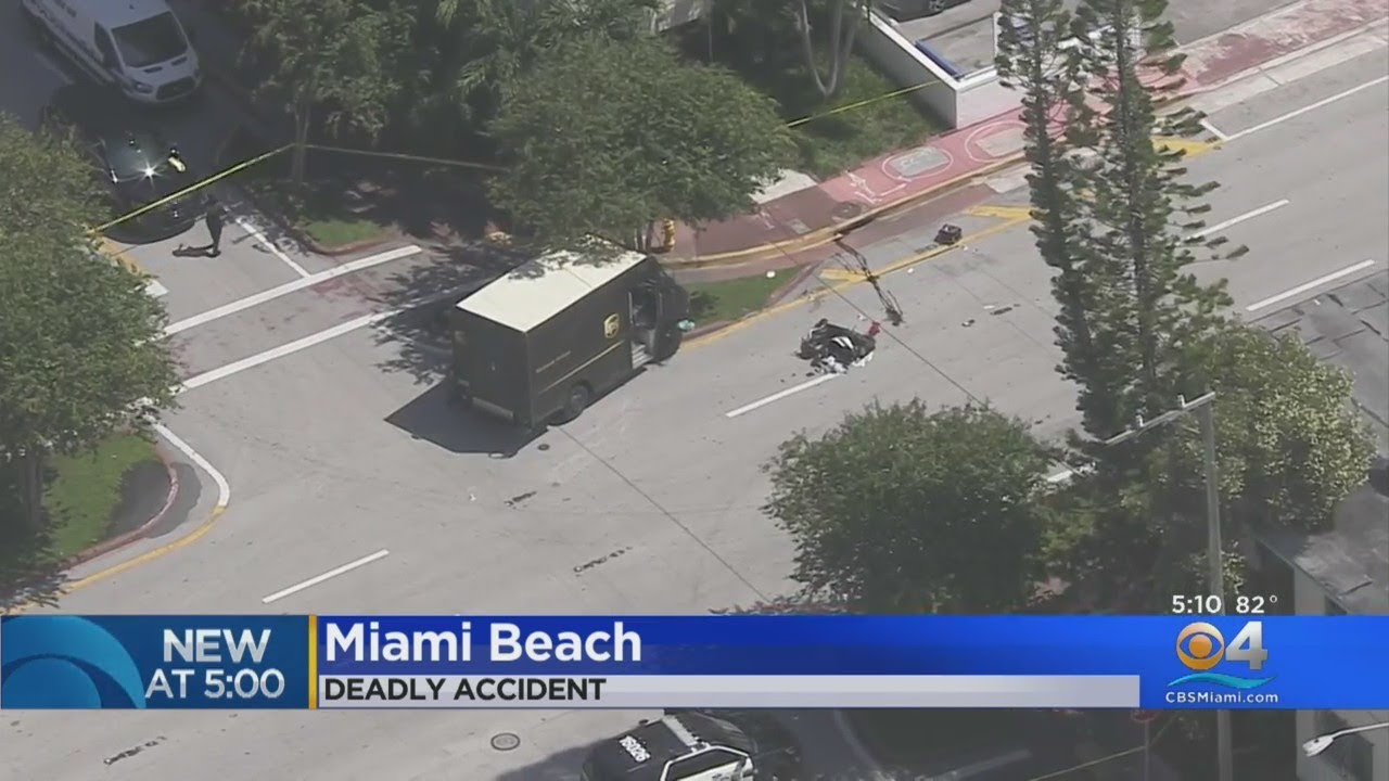 Man Riding Scooter Dies Following Crash With UPS Truck In Miami Beach ...