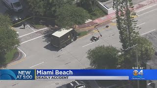 Man Riding Scooter Dies Following Crash With UPS Truck In Miami Beach