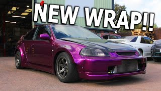 VINYL WRAPPING 500BHP WIDEBODY TURBO CIVIC