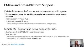 Microsoft Build 2020 Modern C++ development with Visual Studio Wealth