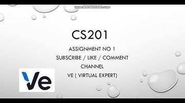 CS201 Assignment no 1 Solution Winter Fall 2018