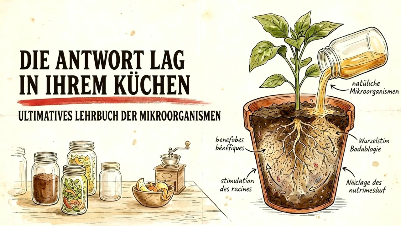 Sogar TOTE Pflanzen EXPLODIERTEN! Gib deinem Garten diese 0 $ Mikroben-Flüssigkeit