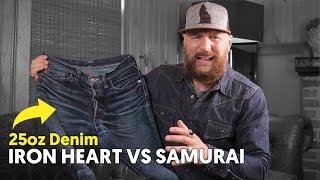 Samurai vs Iron Heart  Best 25oz Japanese Selvage Denim Jeans