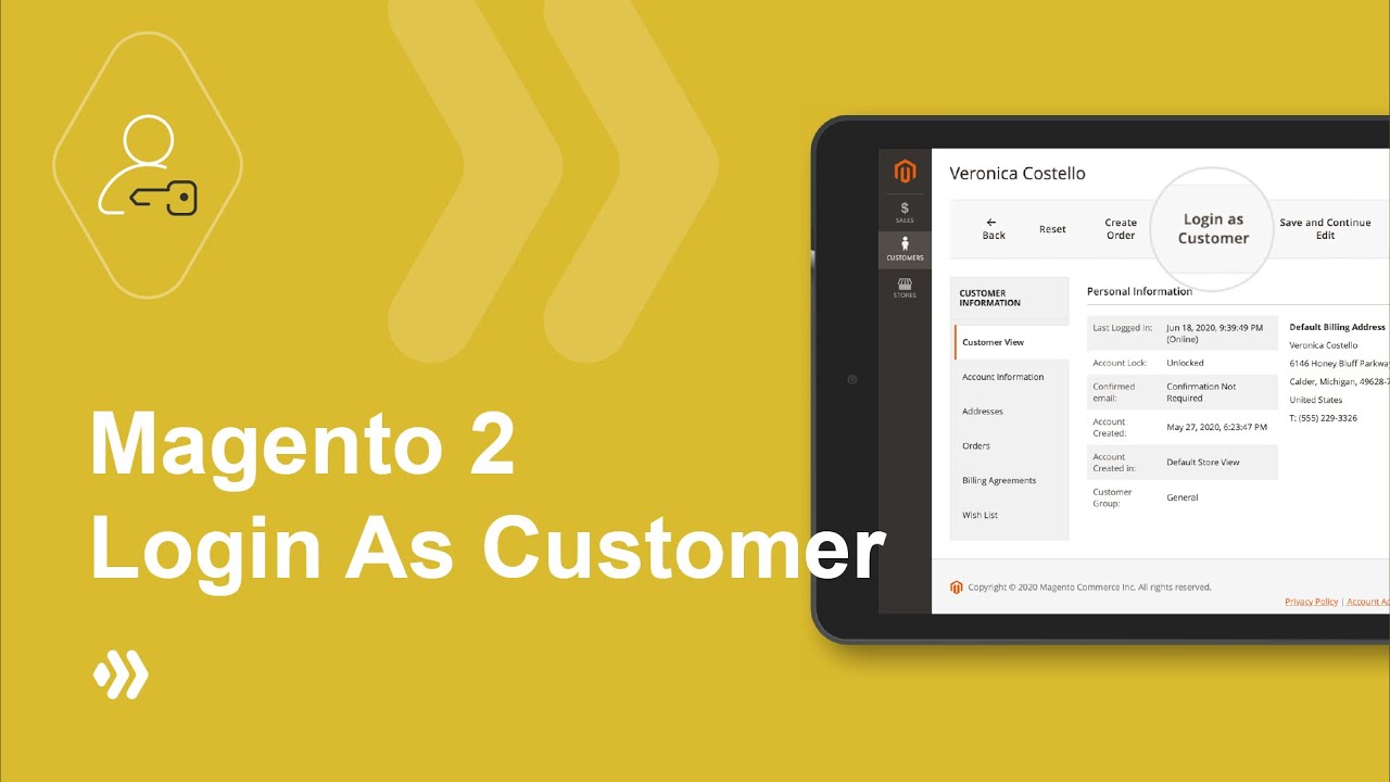 Magento Log In Magento 2 Login As Customer | Log In To Customer Accounts From Backend ...