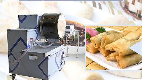 How to make spring roll sheets/samosa sheets? Philippines lumpia wrappers making machine for sale