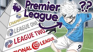 Where would Blue Lock stand in the English League Divisions?