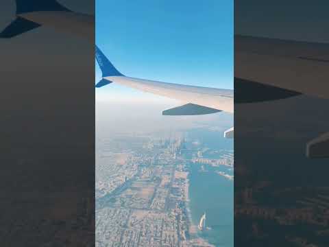 تصوير برج خليفة من طياره طيور