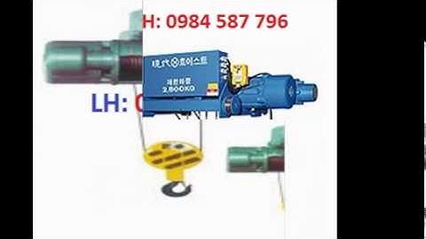 Pa lăng cáp điện 1 tấn, 2 tấn, 3 tấn, nâng cao 6m, pa lăng chạy điện