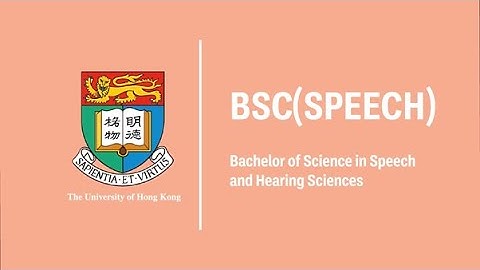 【HKU Programme Snap Intro】Bachelor of Science in Speech and Hearing Sciences