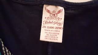 Faded Glory Blue top