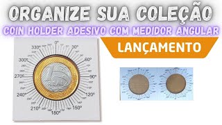 [LANÇAMENTO] - COMO ORGANIZAR SUA COLEÇÃO - COIN HOLDER ADESIVO COM MEDIDOR ANGULAR