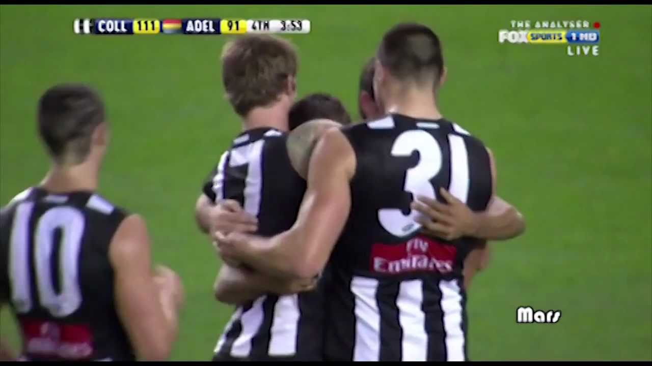 The Collingwood Magpies kick 11 goals in a row!