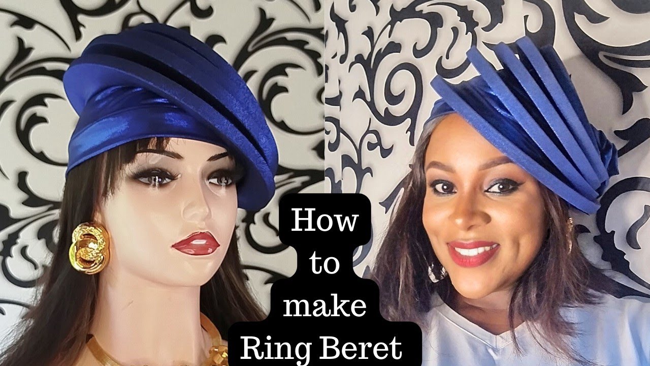 How to make Ring Beret #turbantutorial #turban #trending