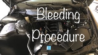 BMW Coolant Bleed Procedure and Water Pump Test!!!