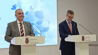 NUEVOS VUELOS DESDE CANTABRIA / CONSEJEROS ROBERTO MEDIA Y LUIS MARTÍNEZ