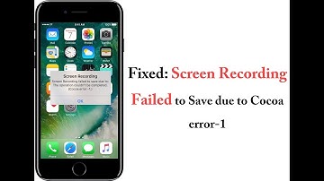 Fixed: Screen Recording Failed to Save Cocoa Error on iPhone