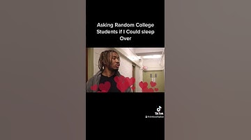 Asking Random College Students to Sleep Over #shorts