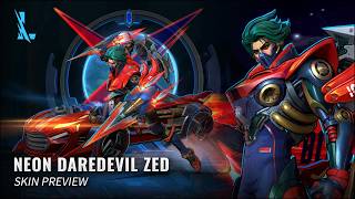 Neon Daredevil Zed – Skin Preview || League of Legends: Wild Rift