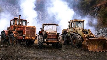 4x BRUTAL Abandoned EXCAVATORS | Kirovec K-700, KN 251, UNK 320 – Cold Start After 10 Years!