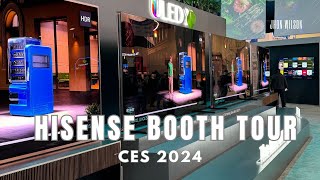 We take a look at the 110-inch TV at the Hisense booth at CES 2024