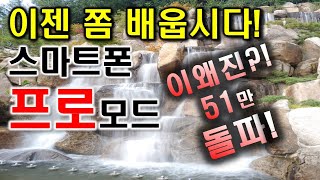 스마트폰 카메라 프로모드를 전문가가 찍은 사진 처럼 사진을 잘찍는법