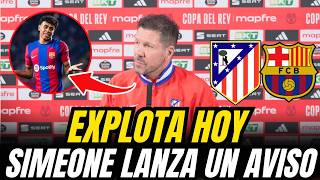 Simeone No Se Guarda Nada En Rueda De Prensa Y Calienta El Atlético Vs Barcelona