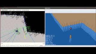 HANSE - Simulated WallFollow with a scanning sonar