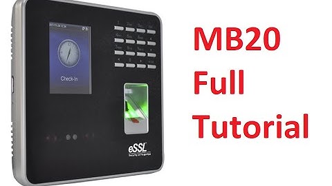 how to set new face,fingerprint, rf id card,password, in ESSL MB20 Biometrics
