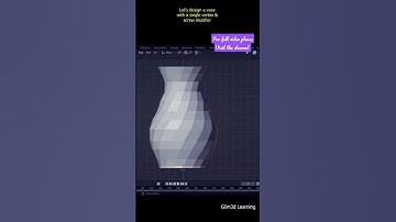 Convert a single vertex to a beautiful simple vase in Blender | #3d #design #animation #beginning