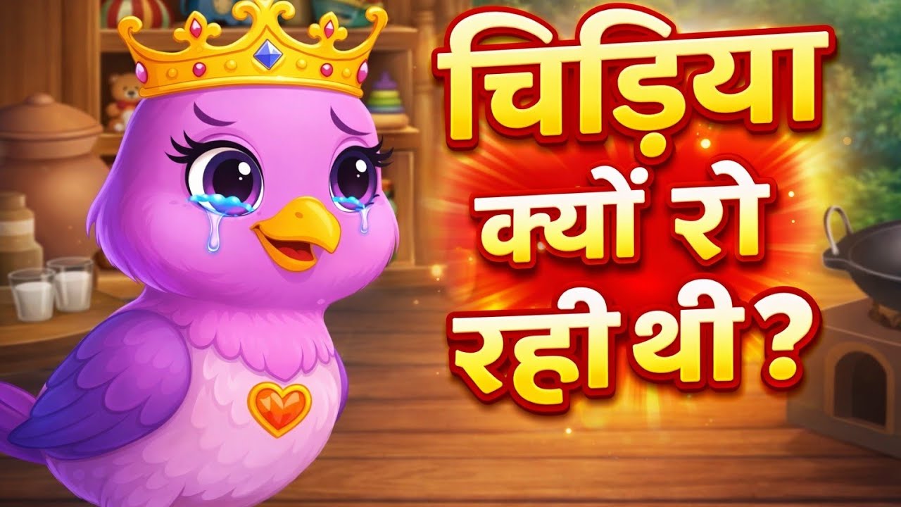 🐦चिड़िया क्यों रो रही थी? | Emotional Hindi Kahani | 2D Animation Story | Life Lesson