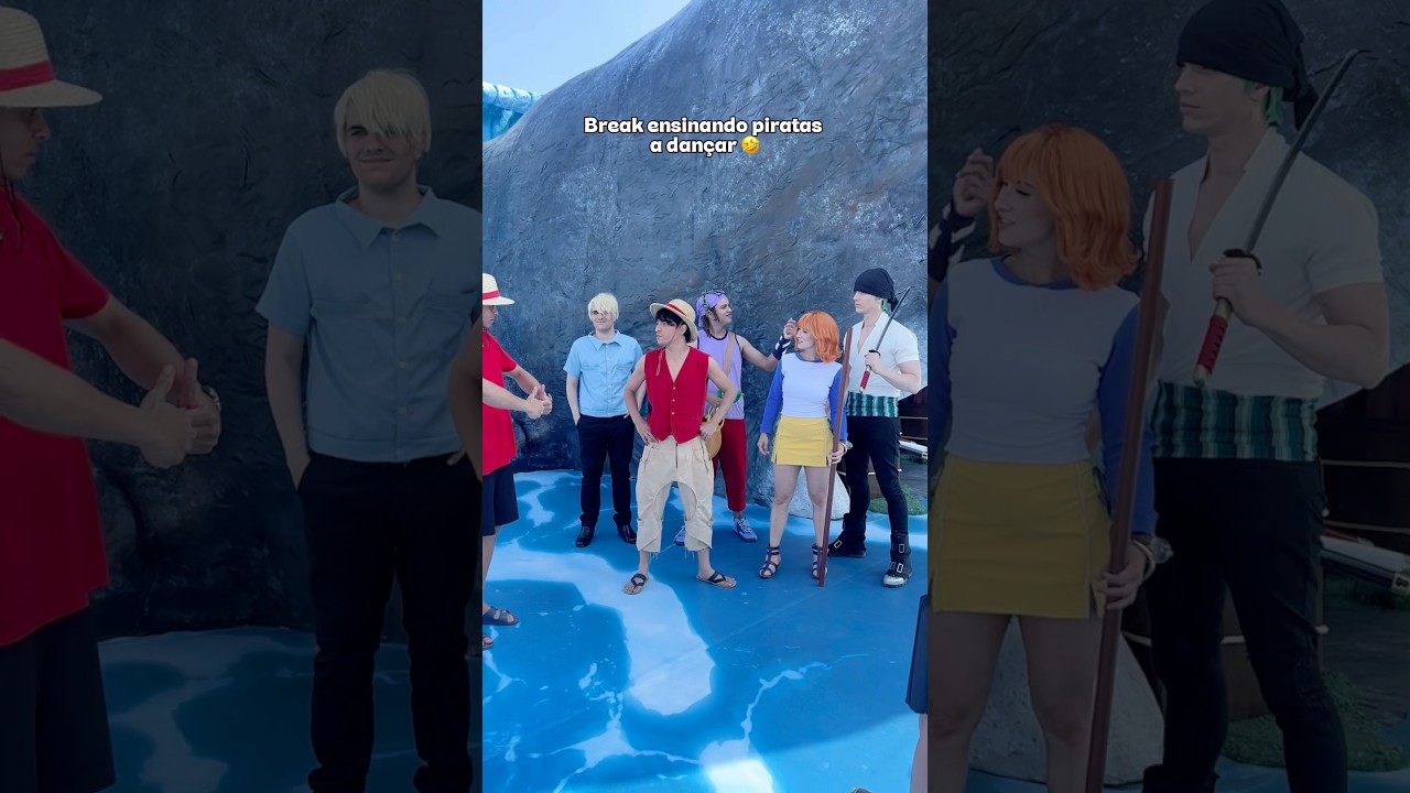 Eai.break e os Chapéus de Palha na Laboon! One Piece Netflix Luffy Zoro Nami Usopp Sanji Cosplayers