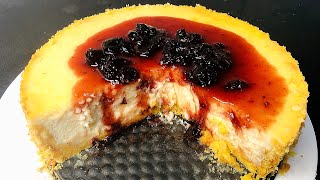 How To Make The PERFECT CHEESECAKE with Cherry Sauce| Light and Creamy CHEESECAKE Recipe