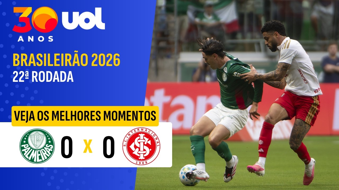 PALMEIRAS 0 X 0 INTERNACIONAL | MELHORES MOMENTOS | 22ª  RODADA BRASILEIRÃO 2026