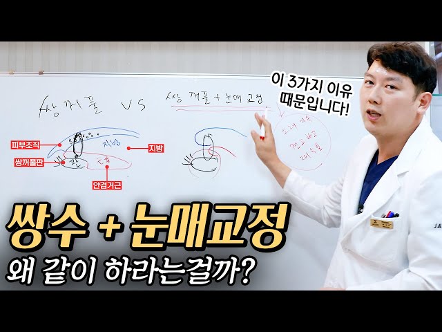 안 풀리는 쌍꺼풀 만드는 방법 대.공.개! 쌍꺼풀 수술 vs 쌍꺼풀 + 눈매교정!