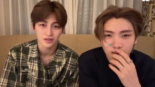 (All Sub) Youngjae and jihoon (TWS) k-pop idol Weverse Live (19/09/26) 💙✨🔥#weverselive#twslive#tws screenshot 4
