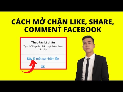 Facebook bị chặn like, comment, share / Cách mở chặn like trên facebook / Lê Duy Hiệp 2023 mới nhất