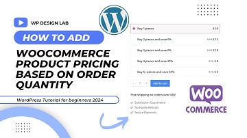 Woocommerce Product Pricing based on order quantity  | Woocommerce Tutorial