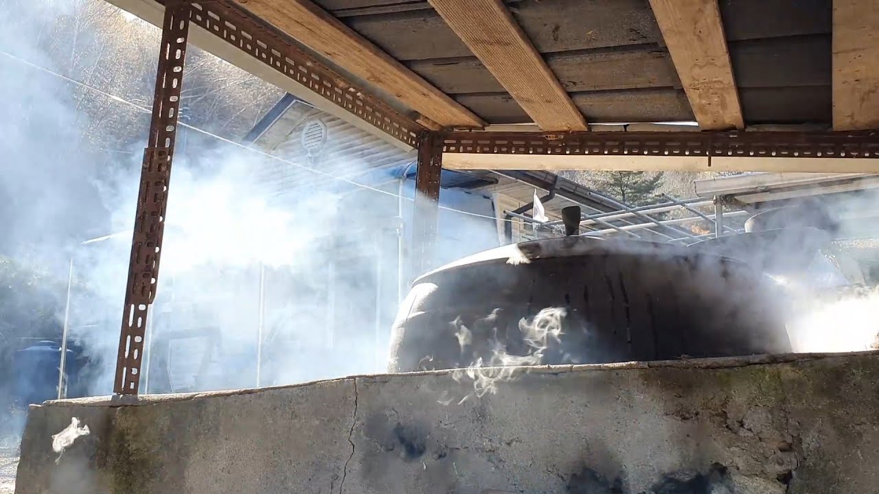 [Жизнь в корейской деревне] Лапша с рыбным соусом и водяным кимчи, а также горячий сладкий картофель