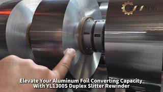 Next-Gen Automation: 50μm Alu Foil Slitting with Auto Knife Positioning | YL1300S