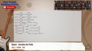 🎸 Agua - Jarabe de Palo Guitar Backing Track with chords and lyrics -  YouTube