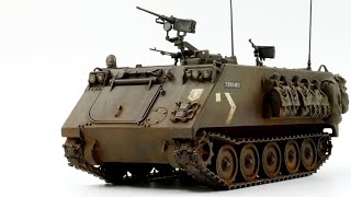 M113 APC dragon 1/35 Scale model armor build video